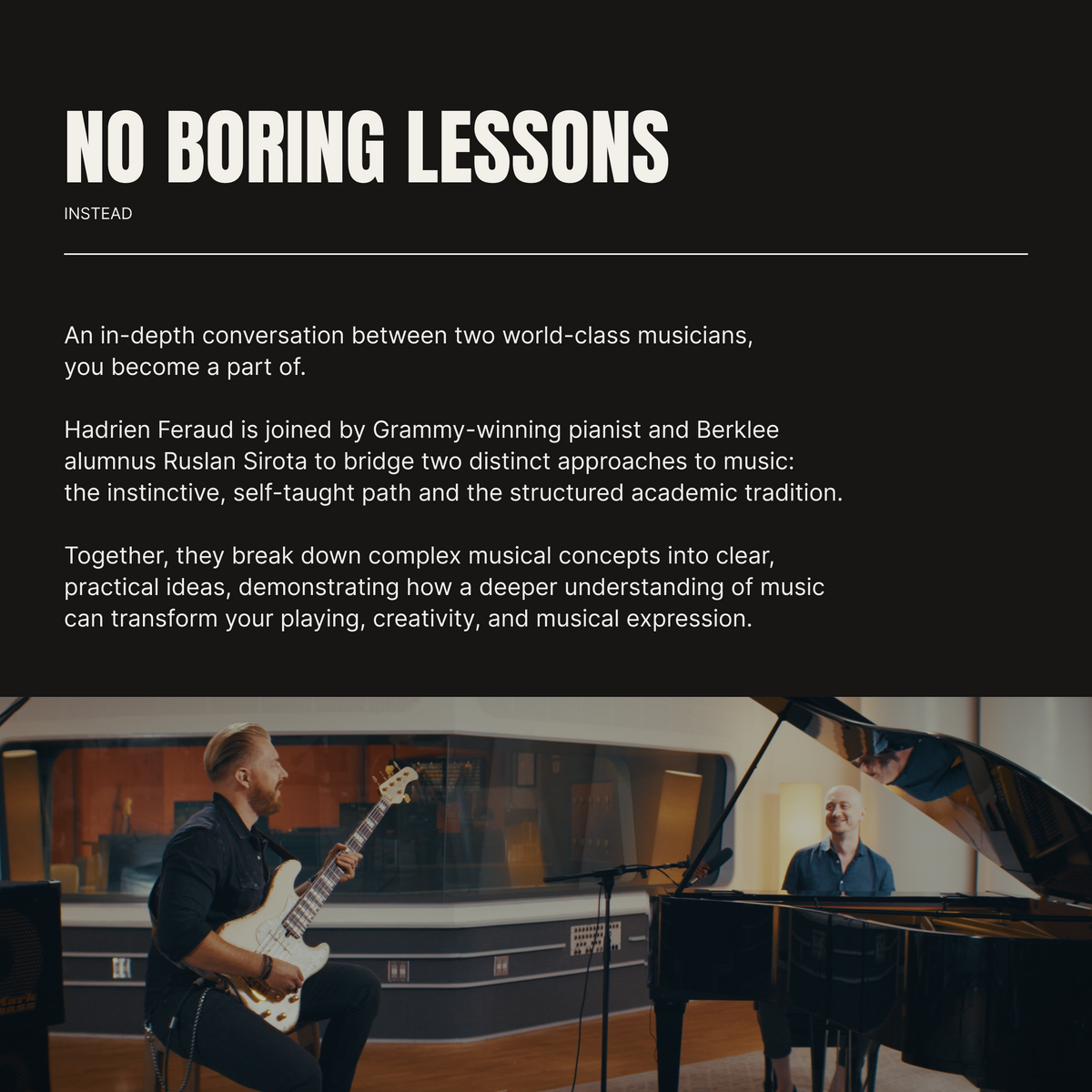 Hadrien Feraud Masterclass