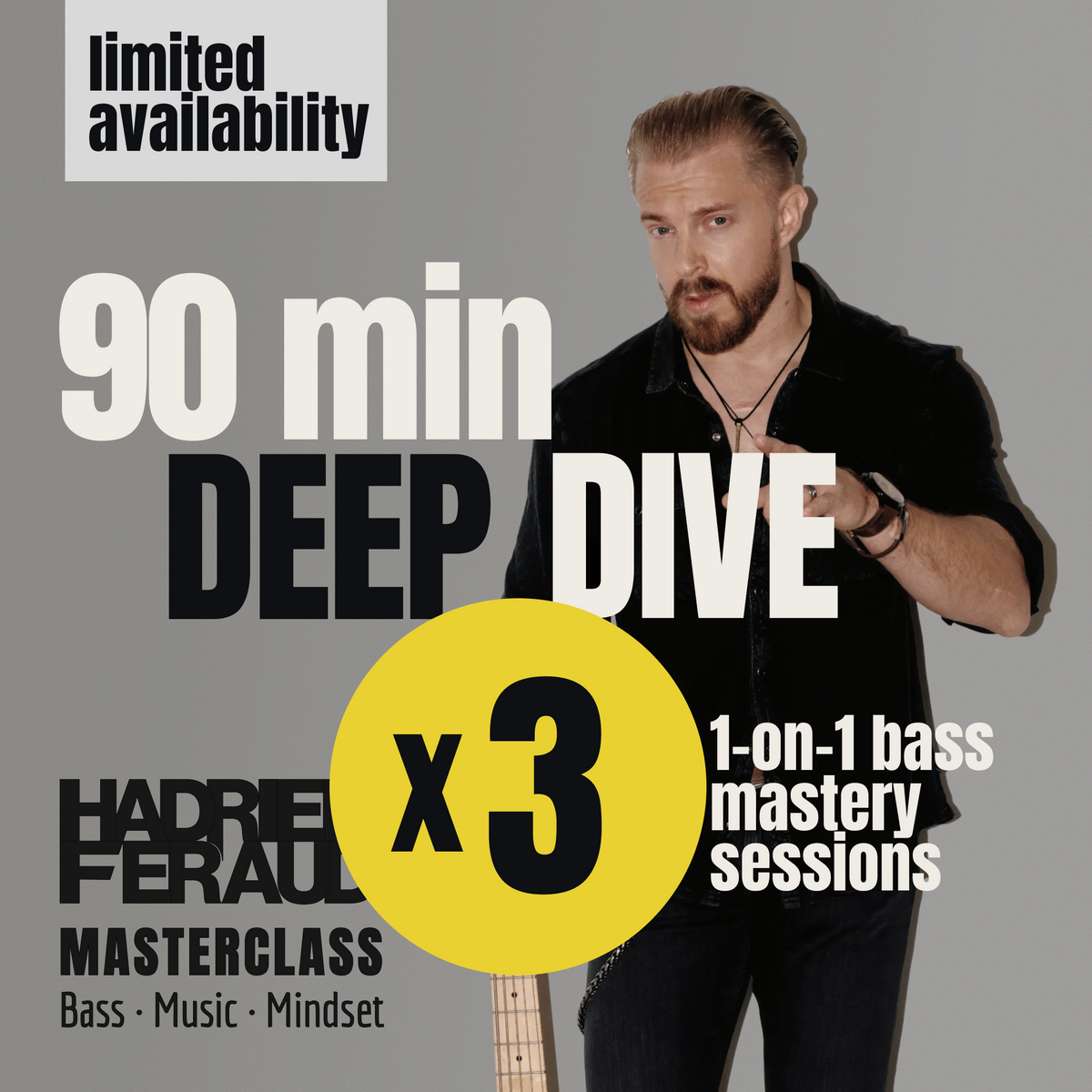 1-on-1 DEEP DIVE SESSIONS with Hadrien Feraud: 3-session pack (90 min each)
