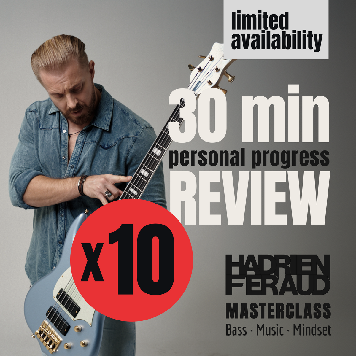 1-on-1 REVIEW SESSIONS with Hadrien Feraud: 10-session pack (30 min each)
