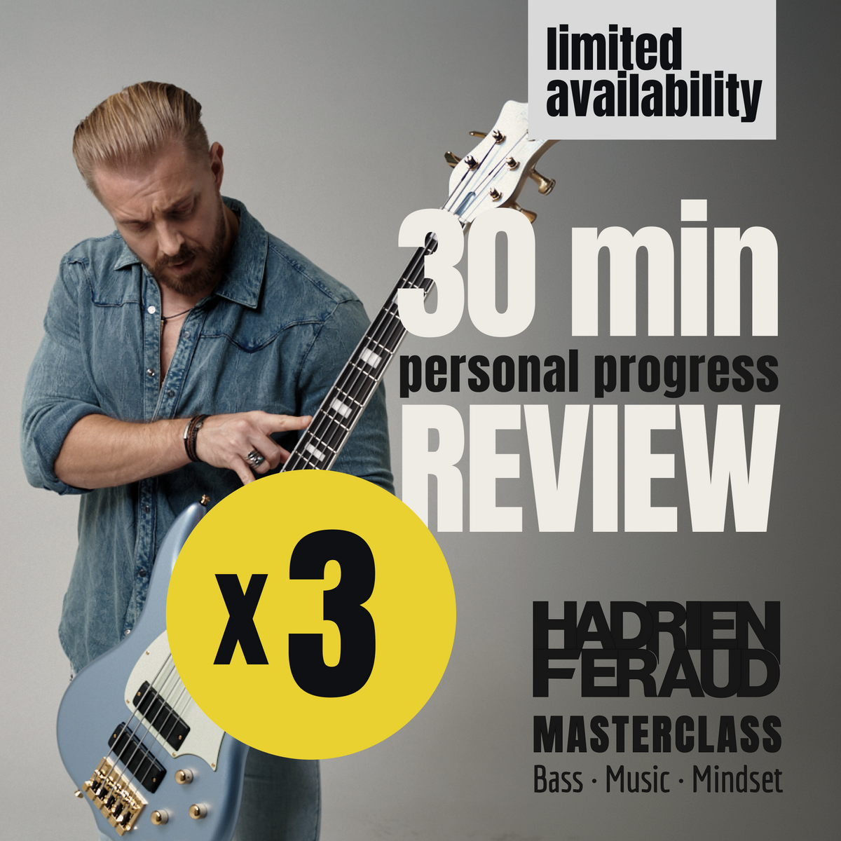 1-on-1 REVIEW SESSIONS with Hadrien Feraud: 3-session pack (30 min each)
